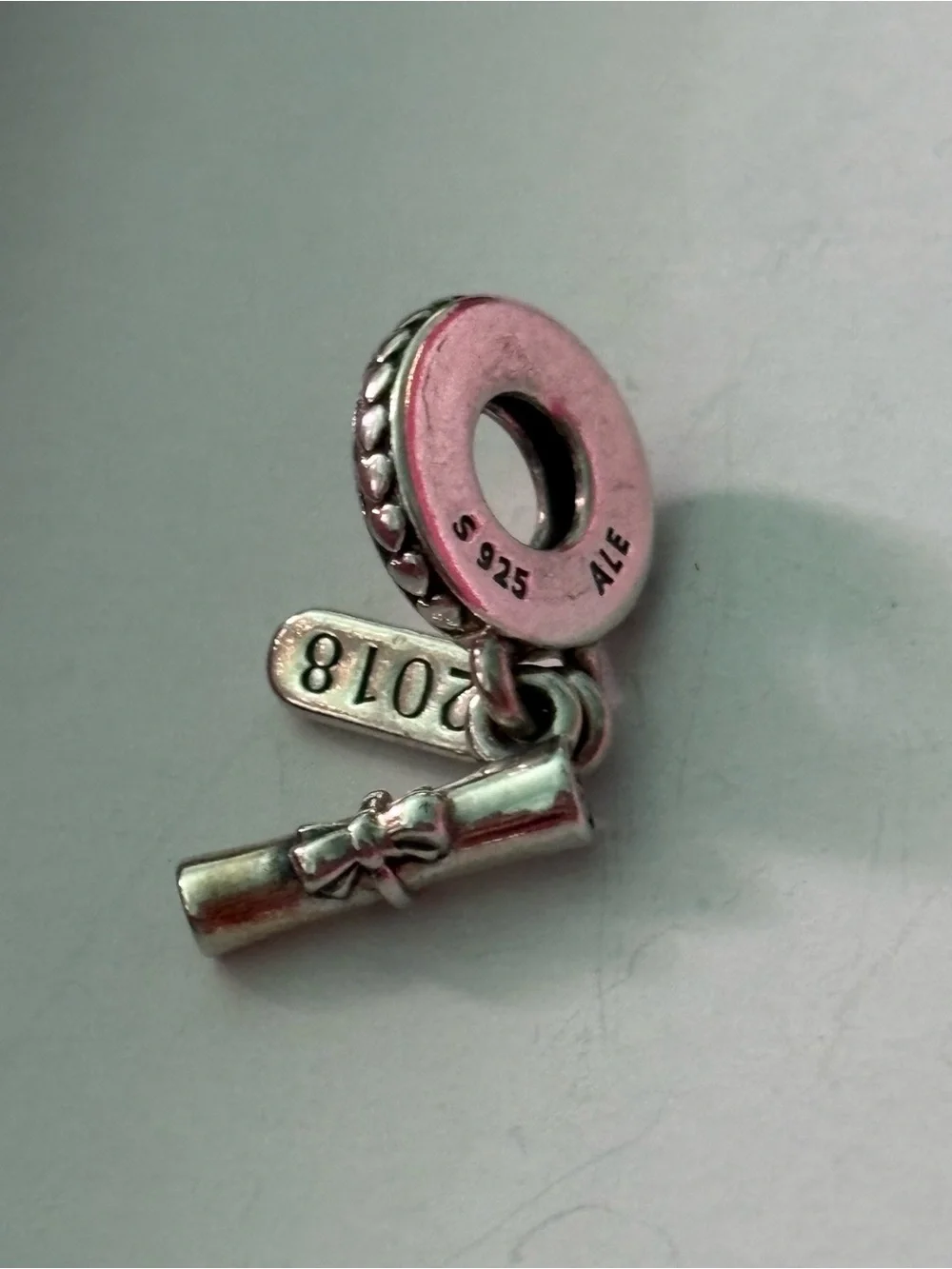Pandora Silver 2018 Graduation Diploma Dangle Charm